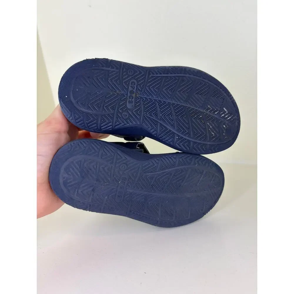 CROCS Boys Navy Blue Sandals size 8